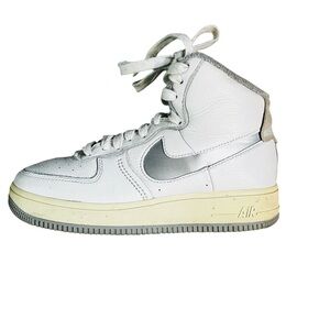 Nike Air Force 1 High Sculpt White and light Grey  Sneakers for Women